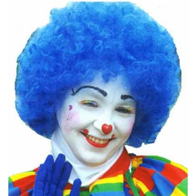 Perruque Clown bleu