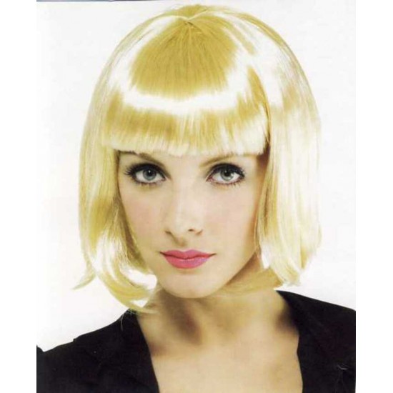 Perruque au carré blonde