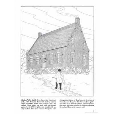 Livre à Colorier : Maisons Américaines