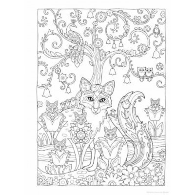 Livre à Colorier : Creative Haven - Renards Fantaisistes