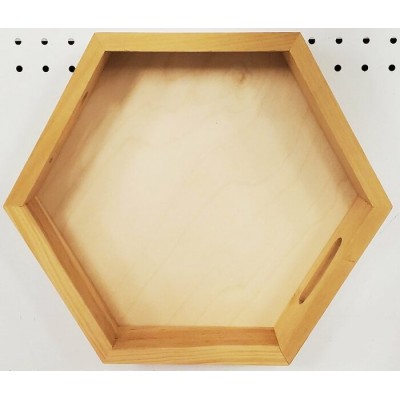 Cabaret Hexagonal en Bois pour Projet Créatif -...