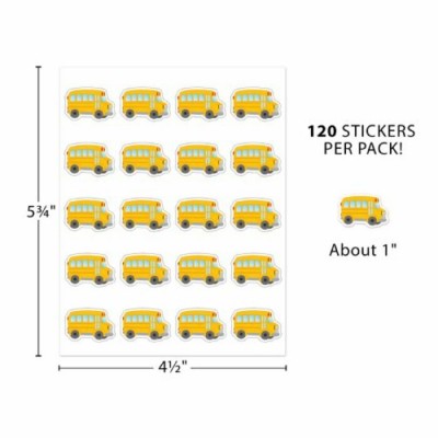 Autocollants : Autobus Scolaire/ 120