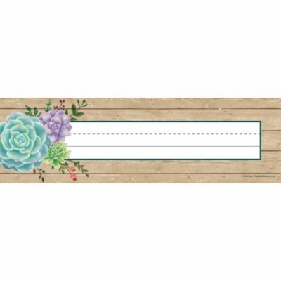 Cartes de Nom : Rustic Blooms - Succulents/36