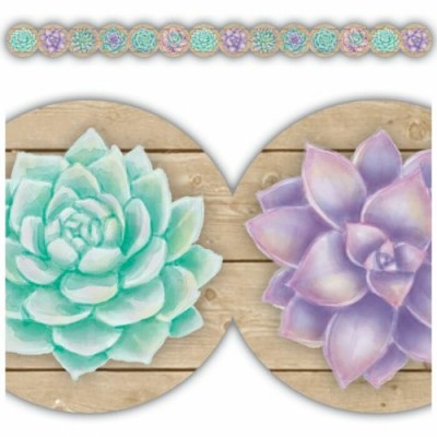 Bordure : Rustic Blooms - Succulents