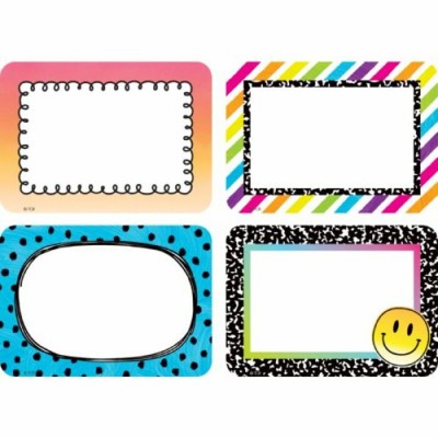 Étiquettes de Nom Autocollantes : Brights...