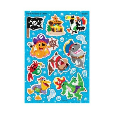 Autocollants Scintillants : Poissons-Pirates/32