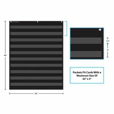 Pochette à 10 Sections 34 x 44'' : Noire