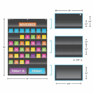 Pochette : Calendrier Noir - 25 x 36''