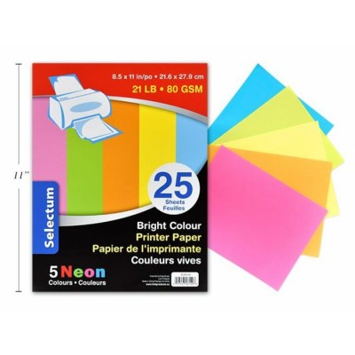 Papier pour Photocopies 8.5x11'' - Couleurs...