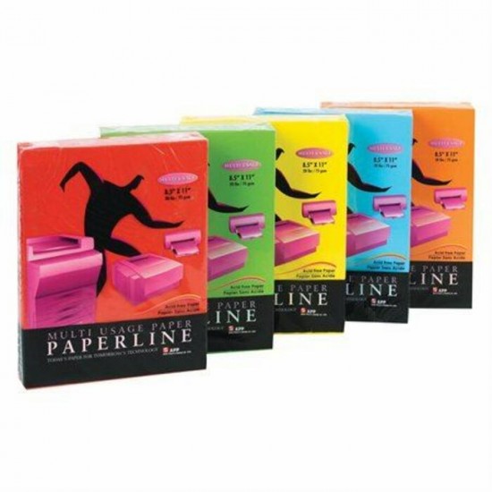 Papier pour Photocopies Paperline 8.5x11'' : Rouge\500 f.
