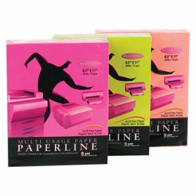 Papier pour Photocopies Paperline 8.5x11'' : Rose...