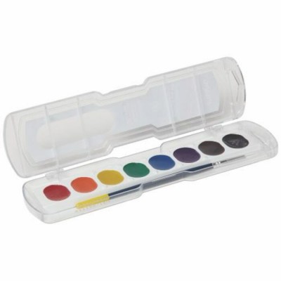 Palette de Pastilles d'Aquarelles Lavables/8 couleurs