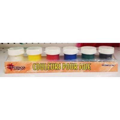 Peinture pour Soie Demco\6 x 22ml