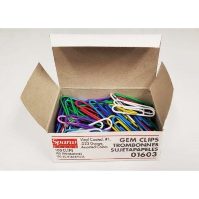 Trombones de Couleur 33mm\100 pièces