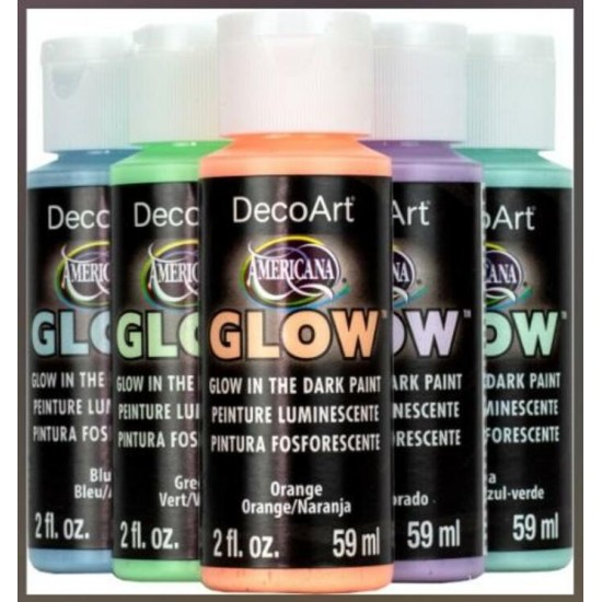 Acrylique Americana Décoart 59ml - Phosphorescente (Option de Sélection)