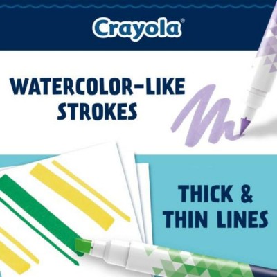 Feutres Crayola À Double Pointes : 24 Couleurs\12