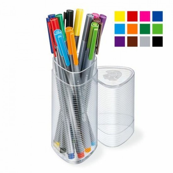 Stylo Feutre Fineliner Triplus - 0.3mm\ens. de 12