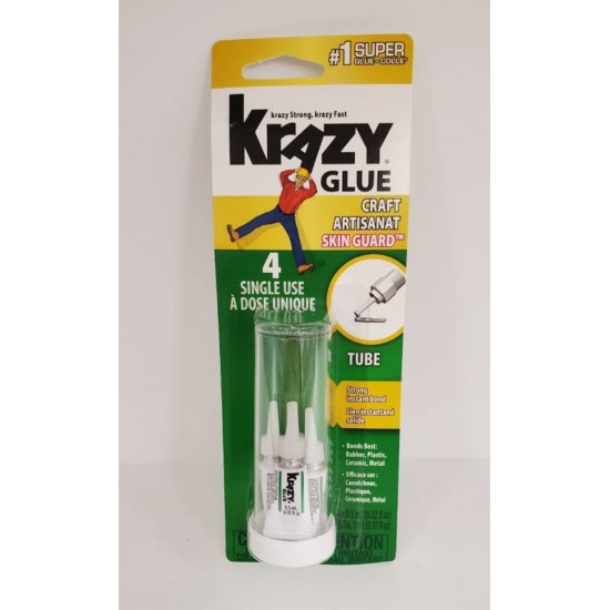 Krazy Glue : Colle pour Artisanat - 4 x 0.5ml