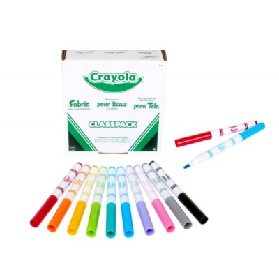 Marqueurs pour Tissus à Trait Fin Crayola - Ens....