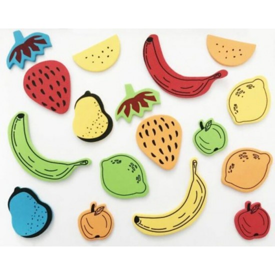 Formes en Mousse Autocollantes - Fruits\pqt. 63