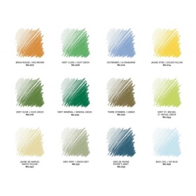 Pastels Carrés à Dessin - Paysage\bte. 12