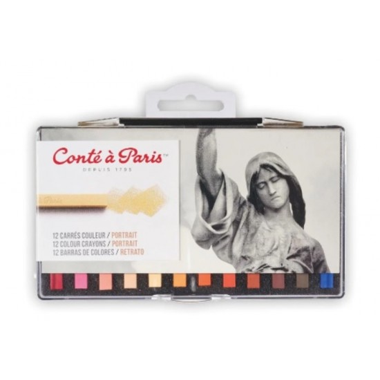 Pastels Carrés à Dessin - Portrait\bte. 12