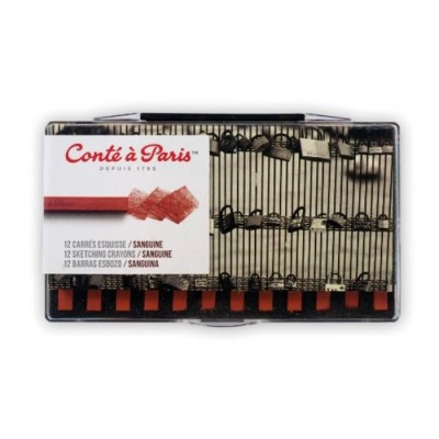 Pastels Carrés à Dessin - Sanguine\bte. 12