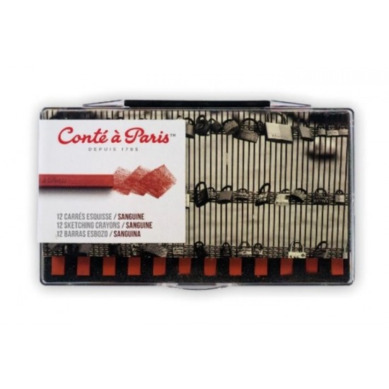 Pastels Carrés à Dessin - Sanguine\bte. 12