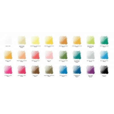 Pastels Carrés à Dessin - Assortis\bte. 24