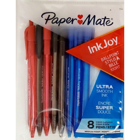 Stylos Bille InkJoy 100RT 1mm - Ens. 8 Couleurs...