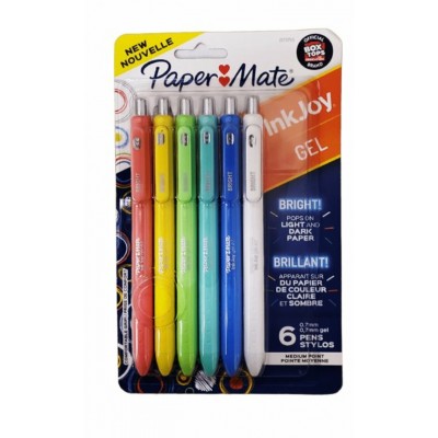 Stylos Gel InkJoy Brillants 0.7mm - Ens. 6