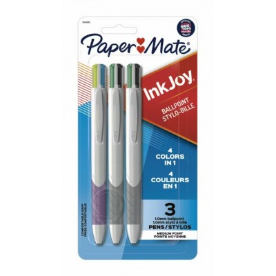 Stylos Bille à 4 Couleurs, 1mm\ens. de 3