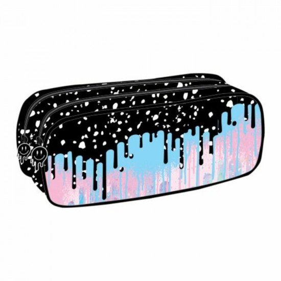 Étui à Crayons à 2 Compartiments  - Pastel Punk