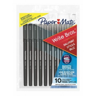 Stylos Write Bros Papermate 1mm - Noir\pqt. 10