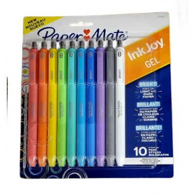 Stylo Gel InkJoy Brillants -  0.7mm - Ens. 10