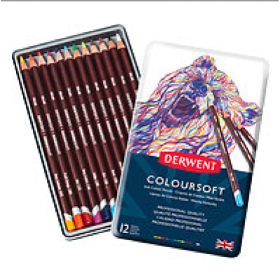 Crayons de Couleur Derwent Coloursoft : 12