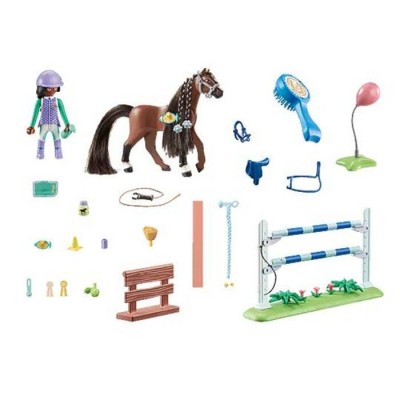 Playmobil : Horses of Waterfall - Zoe et Blaze avec Parcours d'Obstacles #71355