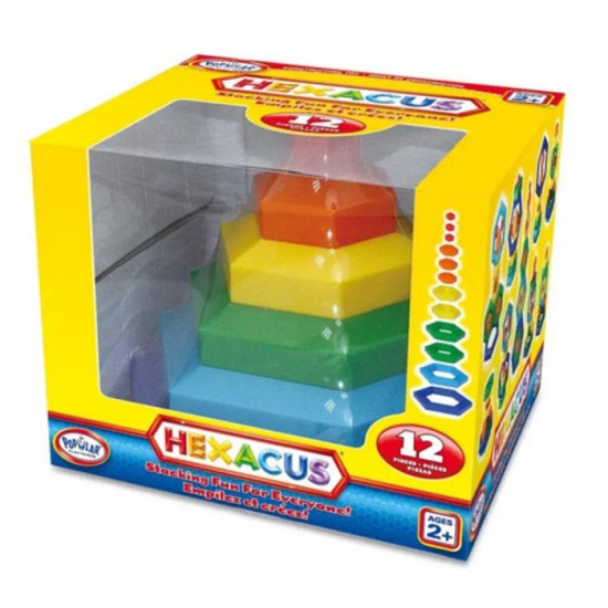 Hexacus : Jeu de Construction et Empilage/12 mcx