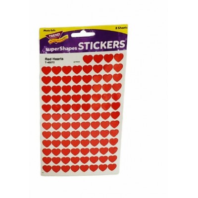 Autocollants : Cœurs Rouges\800