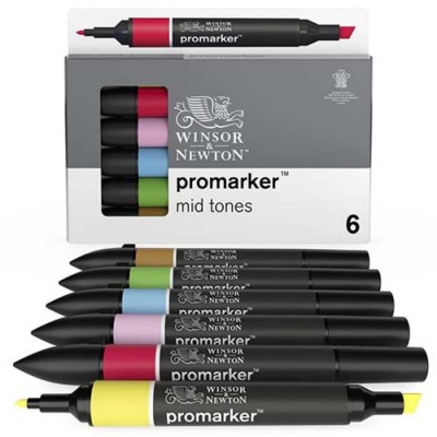 Promarker (fin + Biseau) - Tons Moyens/6