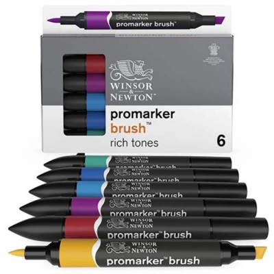 Promarker (pinceau + Biseau) - Tons Riches/6