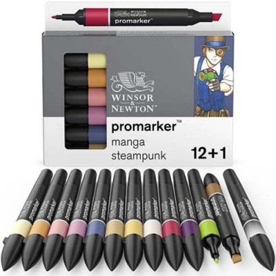 Promarker (Fin + Biseau) - Steampunk/12 + 1
