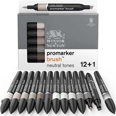 Promarker (Pinceau + Biseau) - Neutre /12 + 1