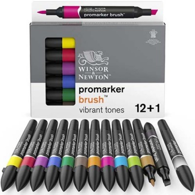 Promarker (Pinceau + Biseau) - Vibrant /12 + 1