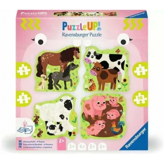 Casse-Tête/4,6,8, et 10 mcx - Animaux de la Ferme