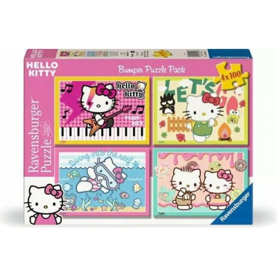 Casse-Tête /4 x100 mcx : Hello Kitty