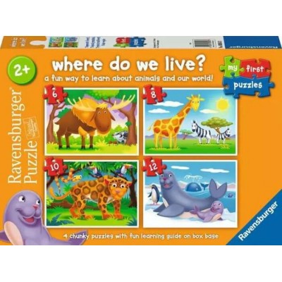 Casse-Tête/6,8,10 et 12 mcx - Habitat des Animaux