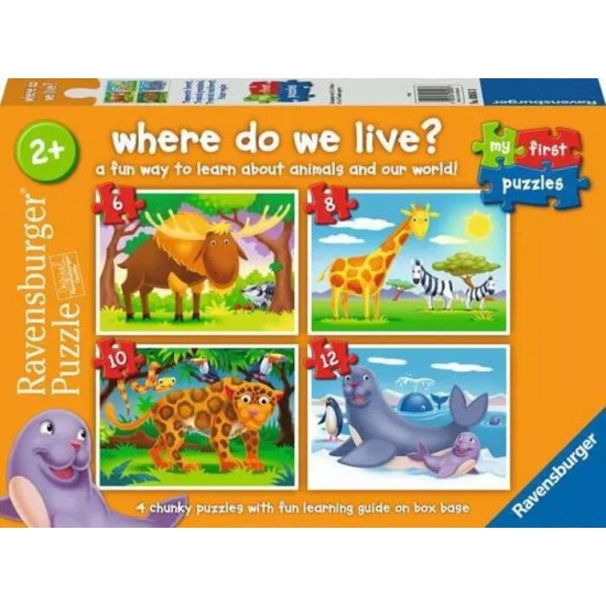 Casse-Tête/6,8,10 et 12 mcx - Habitat des Animaux