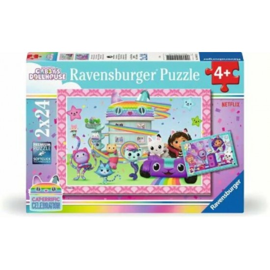 Casse-Tête / 2 x 24 mcx : Gabby's Dollhouse -... Casse-Tête / 2 x 24 mcx : Gabby's Dollhouse -...