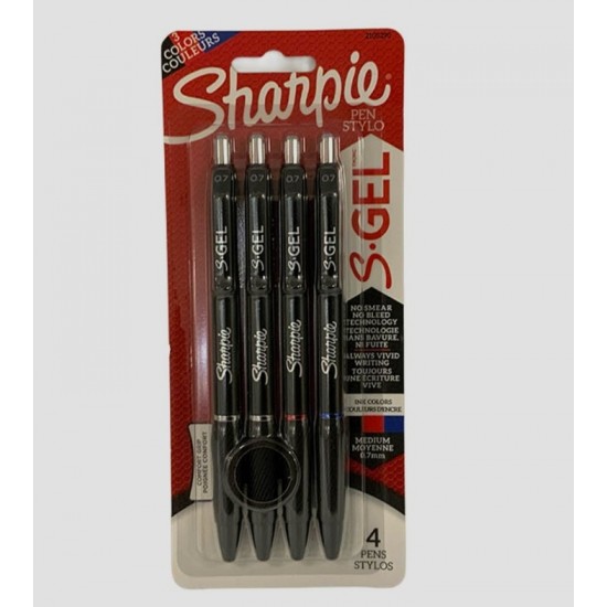 Stylos Gel Sharpie 0.7mm\ens. de 4 Bureau